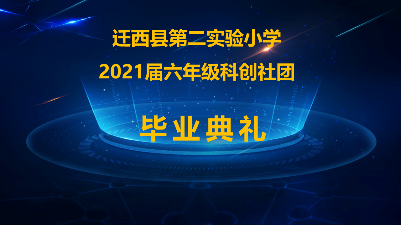 小学2021届六年级科创社团毕业典礼