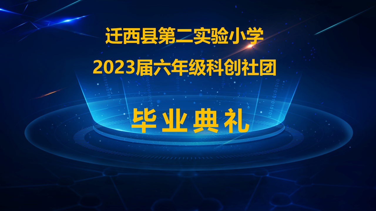 小学2023届六年级科创社团毕业典礼